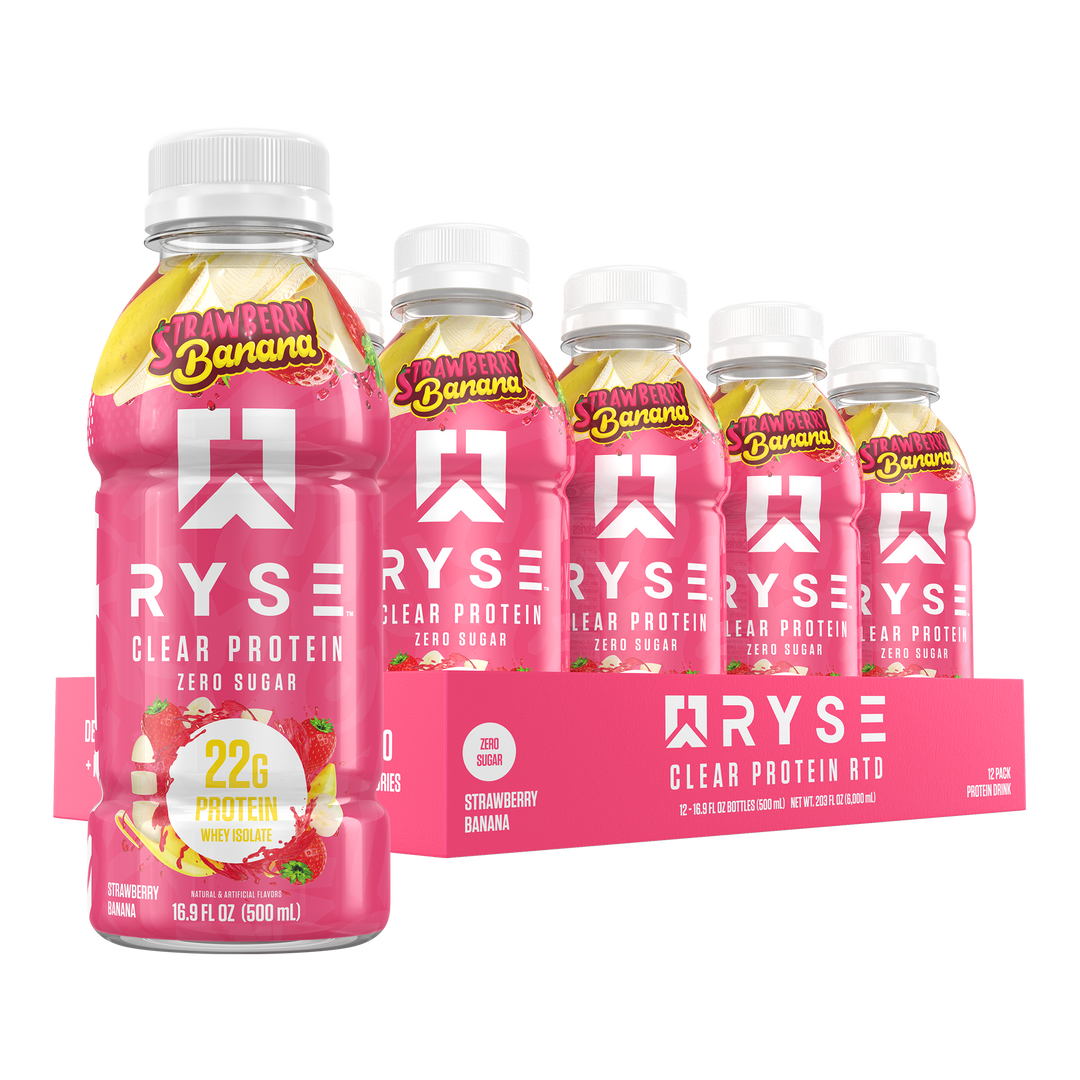 CLEAR WHEY ISOLATE RTD 12 PACK - STRAWBERRY BANANA