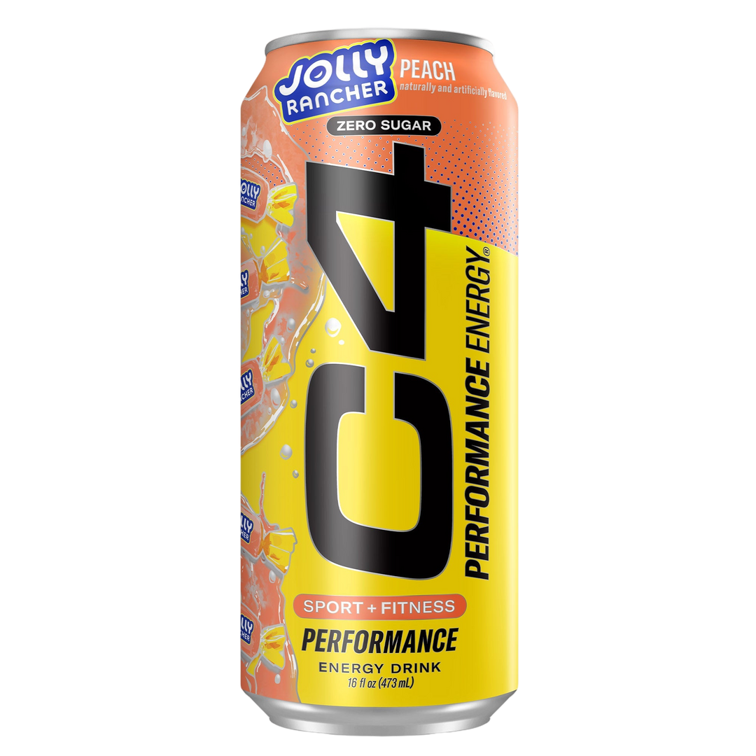 C4 ENERGY CRB 16OZ 12PK - PEACH JOLLY RANCHER