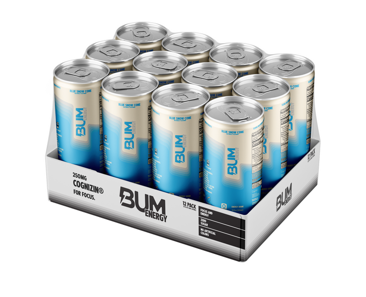 BUM ENERGY DRINK 12 OZ/12 - BLUE SNOWCONE