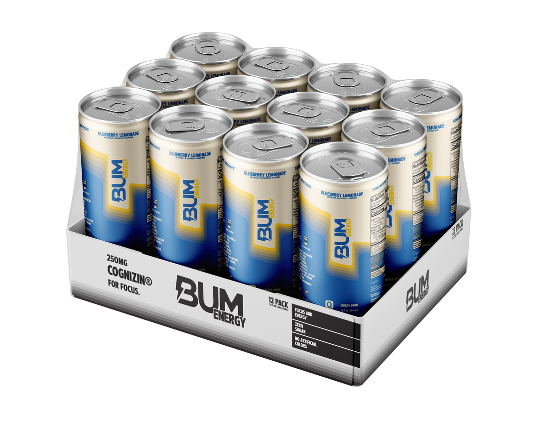 BUM ENERGY DRINK 12 OZ/12 - BLUEBERRY LEMONADE