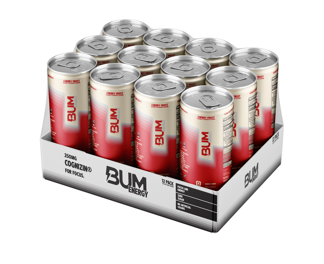 BUM ENERGY DRINK 12 OZ/12 - CHERRY FROST
