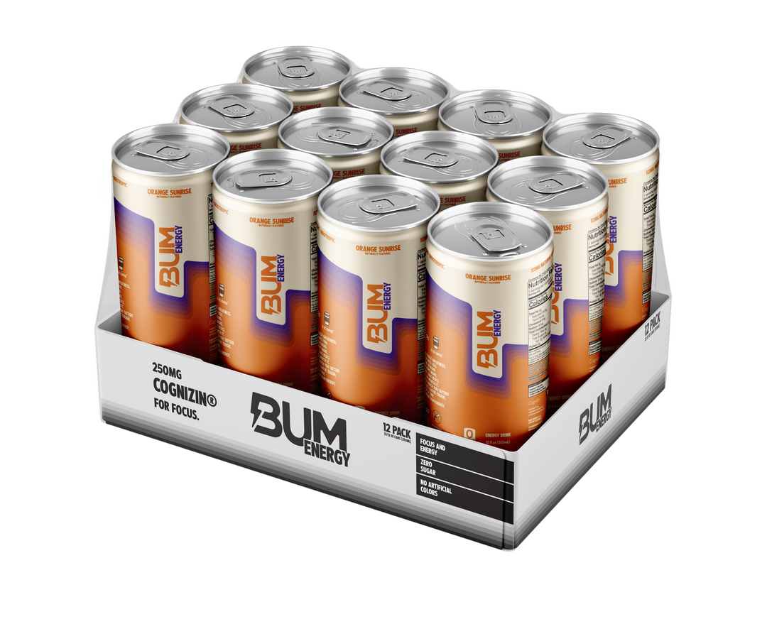BUM ENERGY DRINK 12 OZ/12 - ORANGE SUNRISE