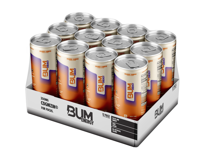 BUM ENERGY DRINK 12 OZ/12 - ORANGE SUNRISE