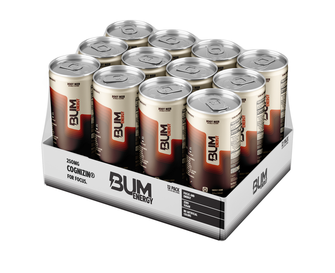 BUM ENERGY DRINK 12 OZ/12 - ROOT BEER