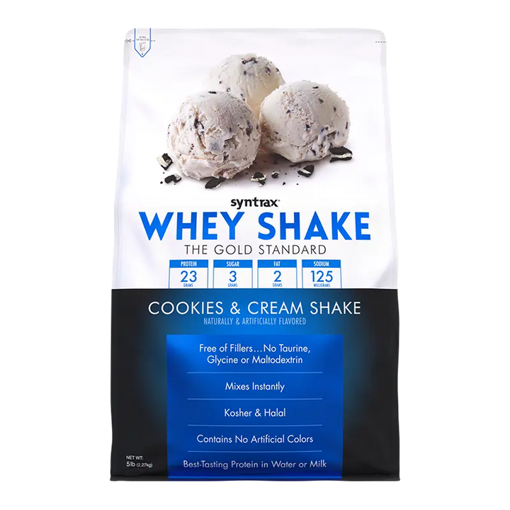 WHEY SHAKE 5 LBS - COOKIES & CREAM