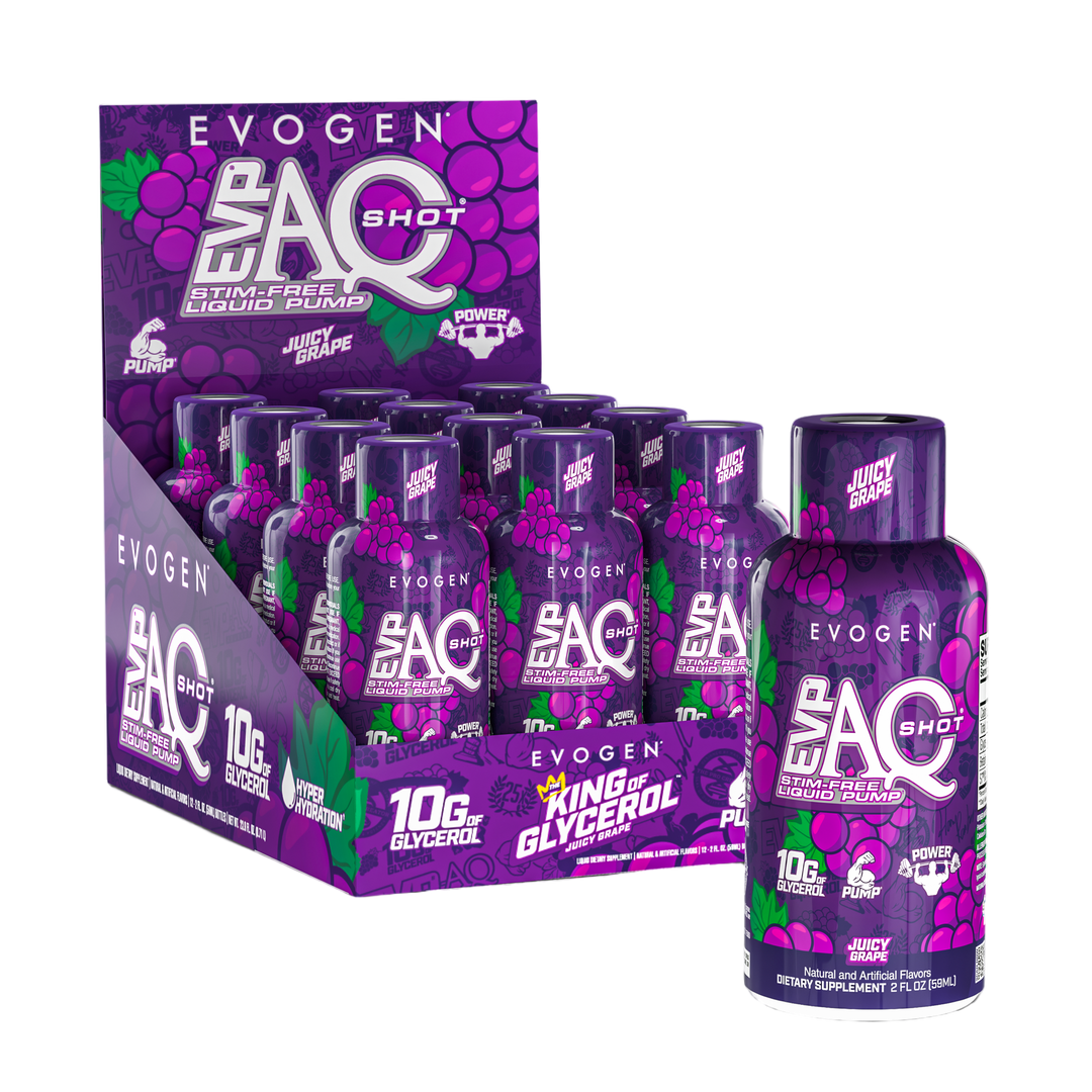 EVP AQ LIQUID PUMP SHOT 12 PACK - JUICY GRAPE