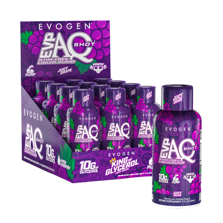 EVP AQ LIQUID PUMP SHOT 12 PACK - JUICY GRAPE