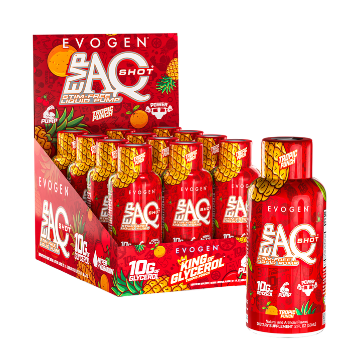 EVP AQ LIQUID PUMP SHOT 12 PACK - TROPIC PUNCH