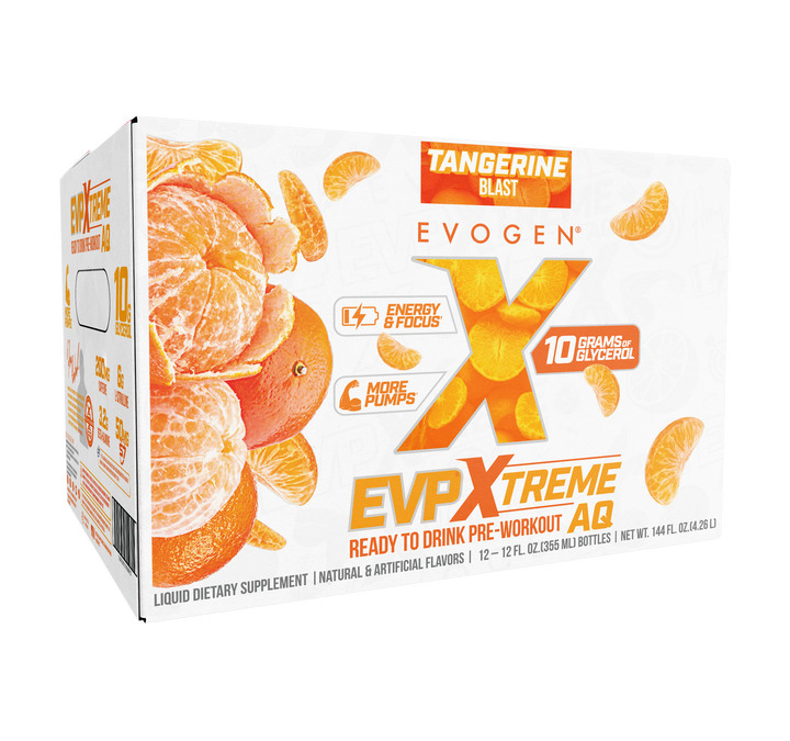 EVP XTREME AQ 12OZ 12PK - TANGERINE BLAST