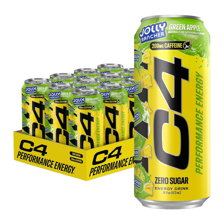 C4 ENERGY CRB 16OZ 12PK - GREEN APPLE JOLLY RANCHER