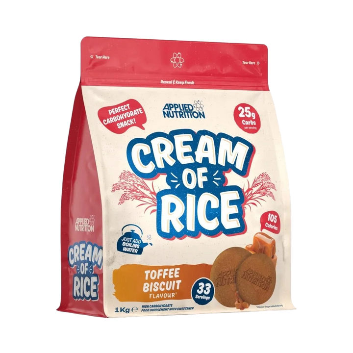 CREAM OF RICE 1KG - TOFFEE BISCUIT