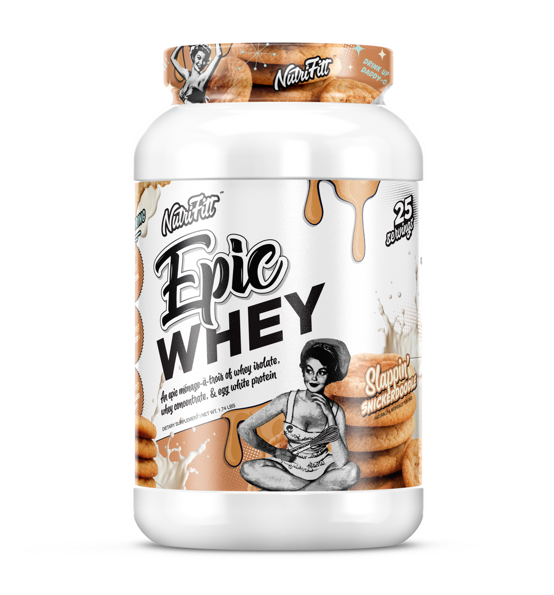 WHEY PROTEIN 2 LBS - SLAPPIN SNICKERDOODLE
