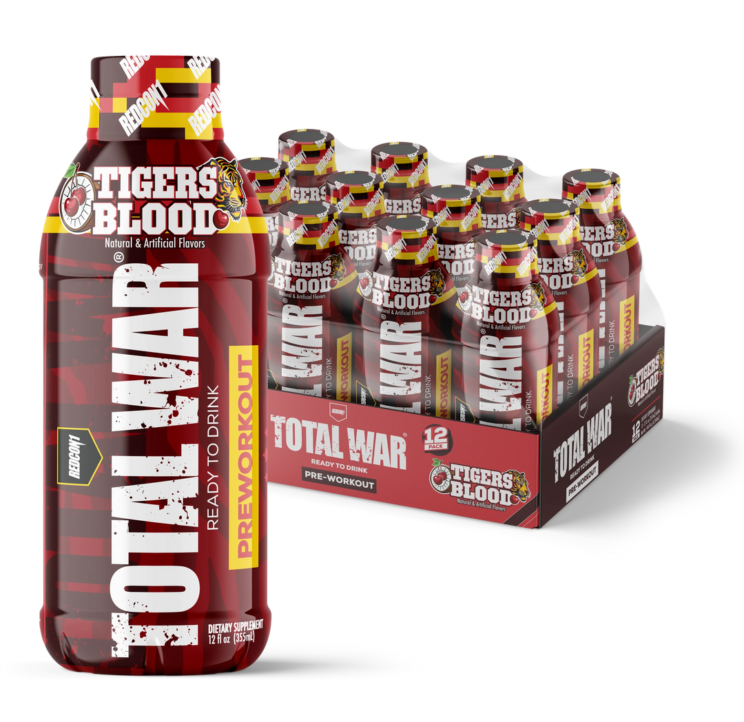 TOTAL WAR RTD 12 OZ 12 PK - TIGERS BLOOD