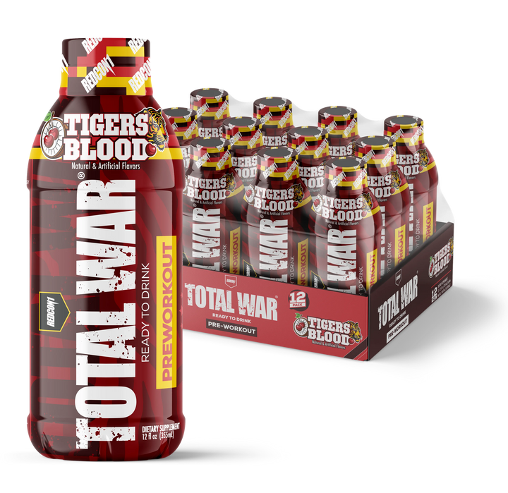 TOTAL WAR RTD 12 OZ 12 PK - TIGERS BLOOD