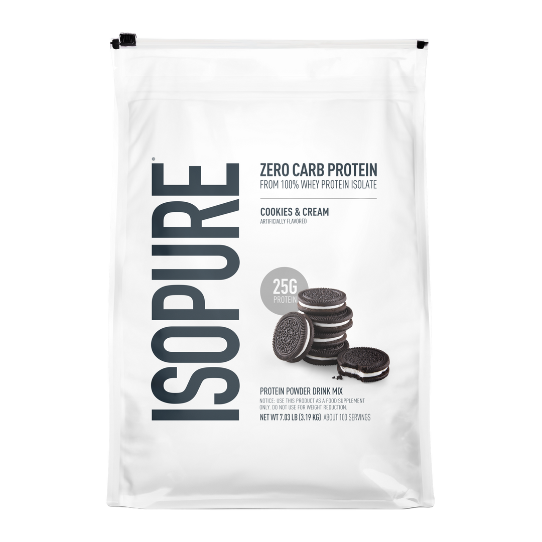 ISOPURE ZERO CARB BAG 7.5 LB - COOKIES & CREAM