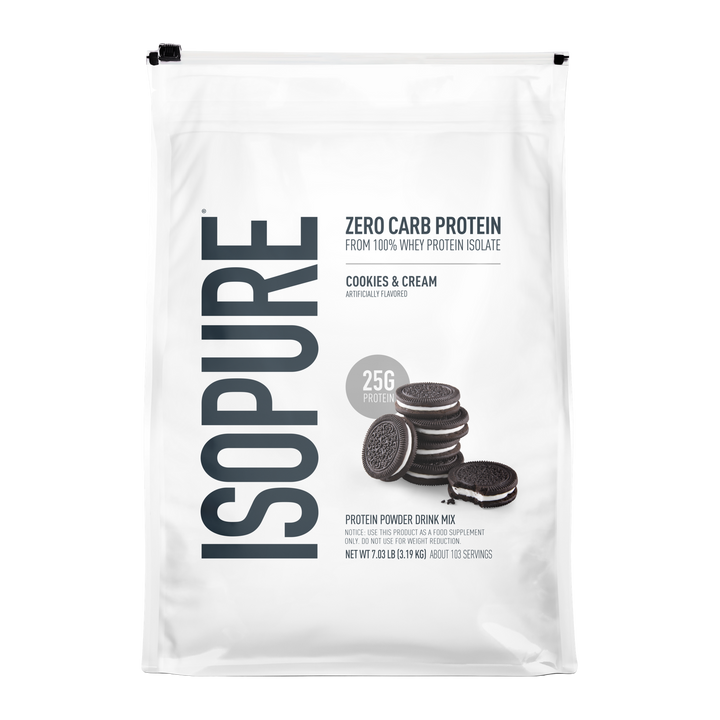 ISOPURE ZERO CARB BAG 7.5 LB - COOKIES & CREAM