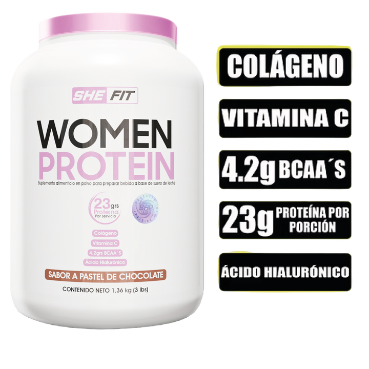 SHE FIT WOMAN PROTEIN 3 LBS - PASTEL DE CHOCOLATE