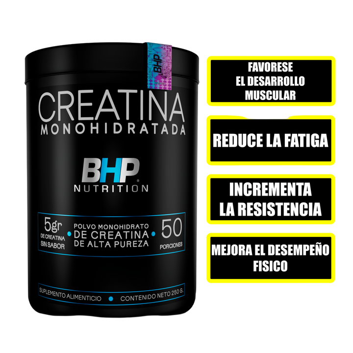 CREATINA MONOHIDRATADA 250 GRS - SIN SABOR