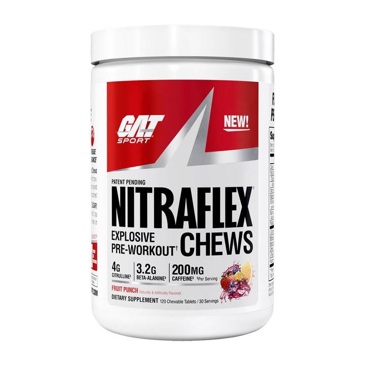 NITRAFLEX PRE WORKOUT CHEWS 30 SERV - FRUIT PUNCH