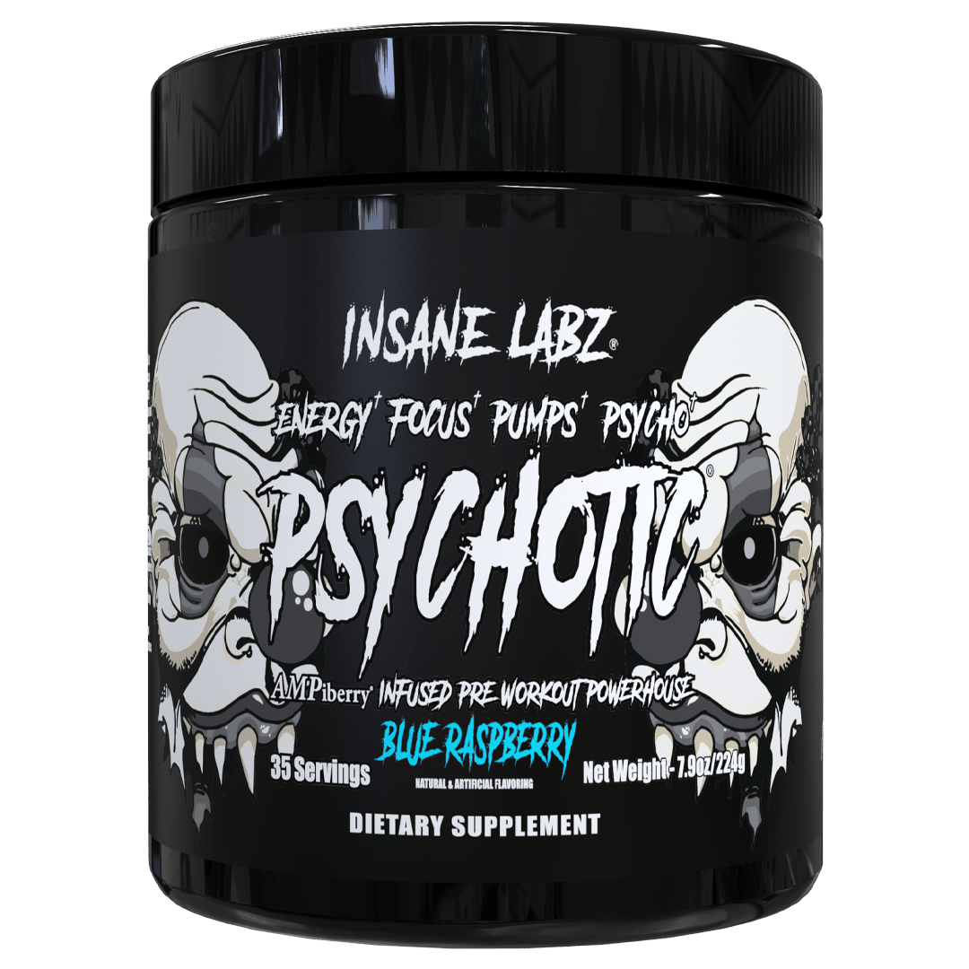 PSYCHOTIC BLACK 35 SERV - BLUE RASPBERRY