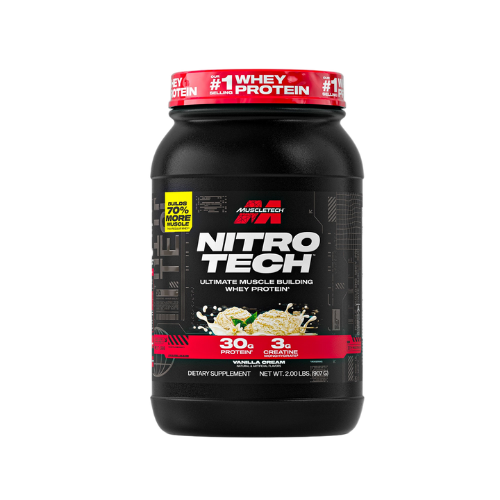 NITRO TECH WHEY PROTEIN 2 LBS - VAINILLA