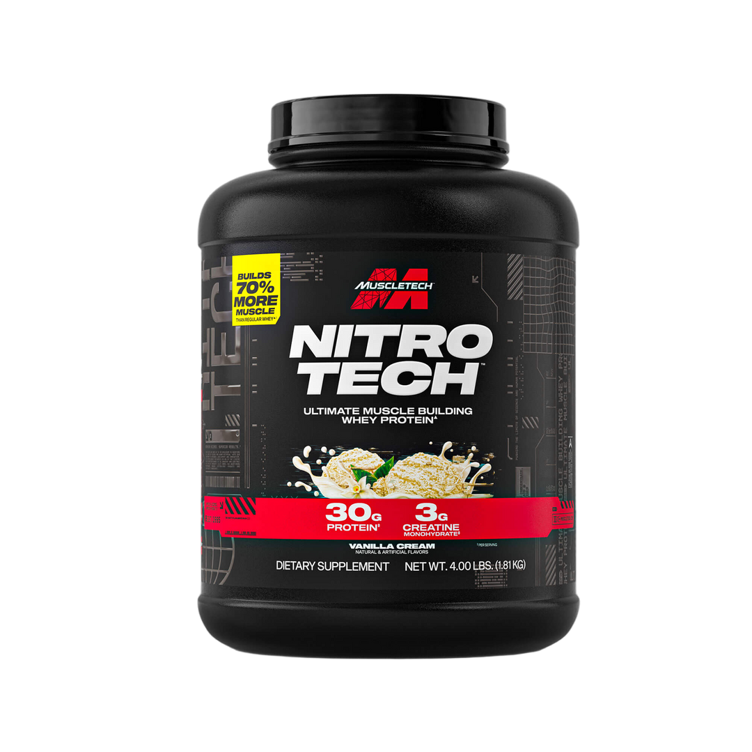 NITRO TECH WHEY PROTEIN 4 LBS - VAINILLA