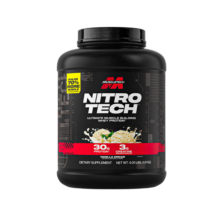 NITRO TECH WHEY PROTEIN 4 LBS - VAINILLA