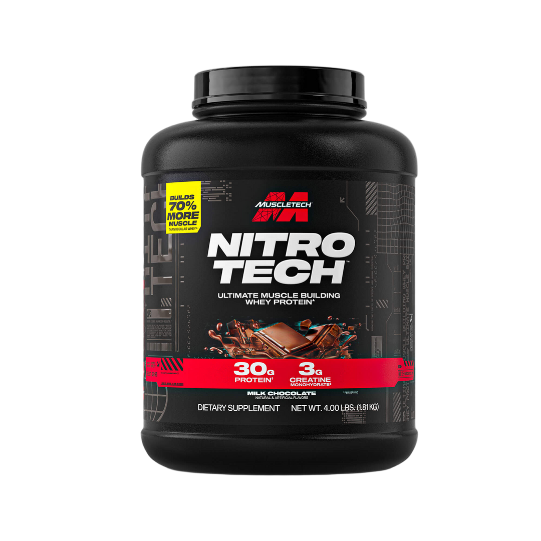 NITRO TECH WHEY PROTEIN 4 LBS - MILK CHOCOLATE