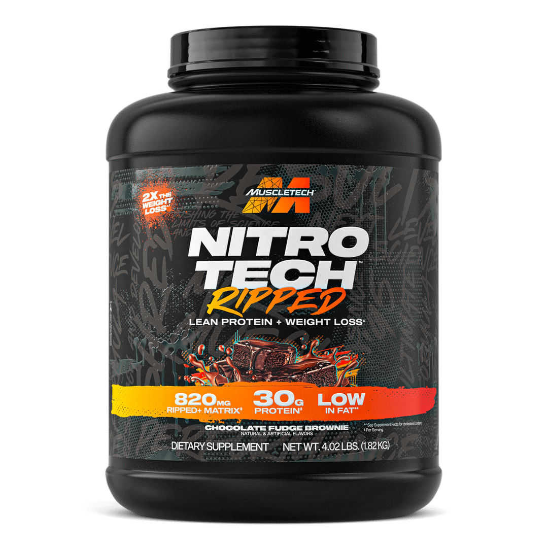 NITRO-TECH RIPPED 4 LBS - CHOCOLATE FUDGE BROWNIE