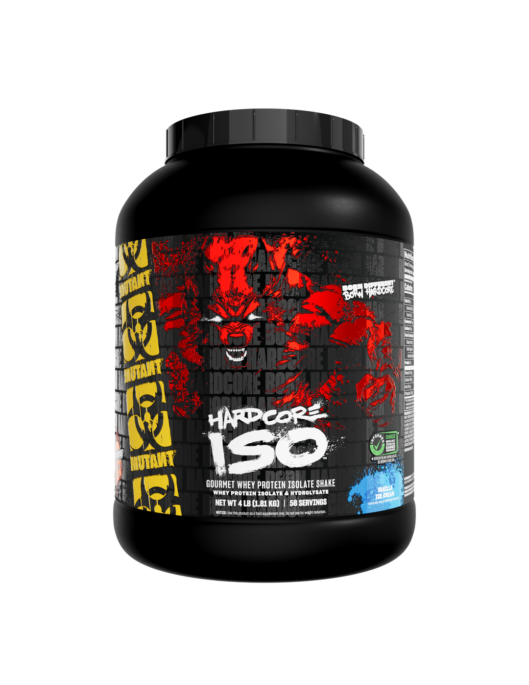 HARDCORE ISO 4 LBS - VANILLA ICE CREAM