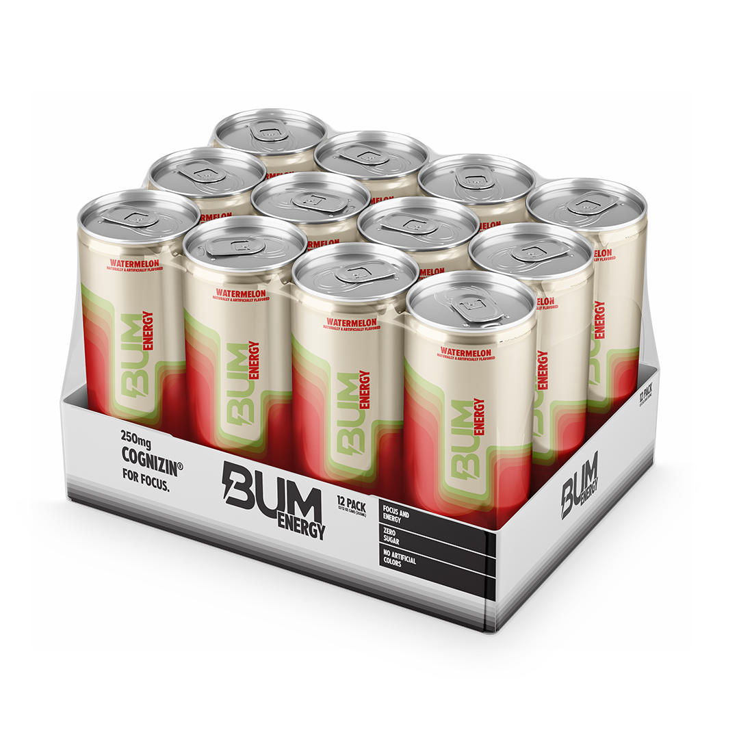 BUM ENERGY DRINK 12 OZ/12 PACK - WATERMELON
