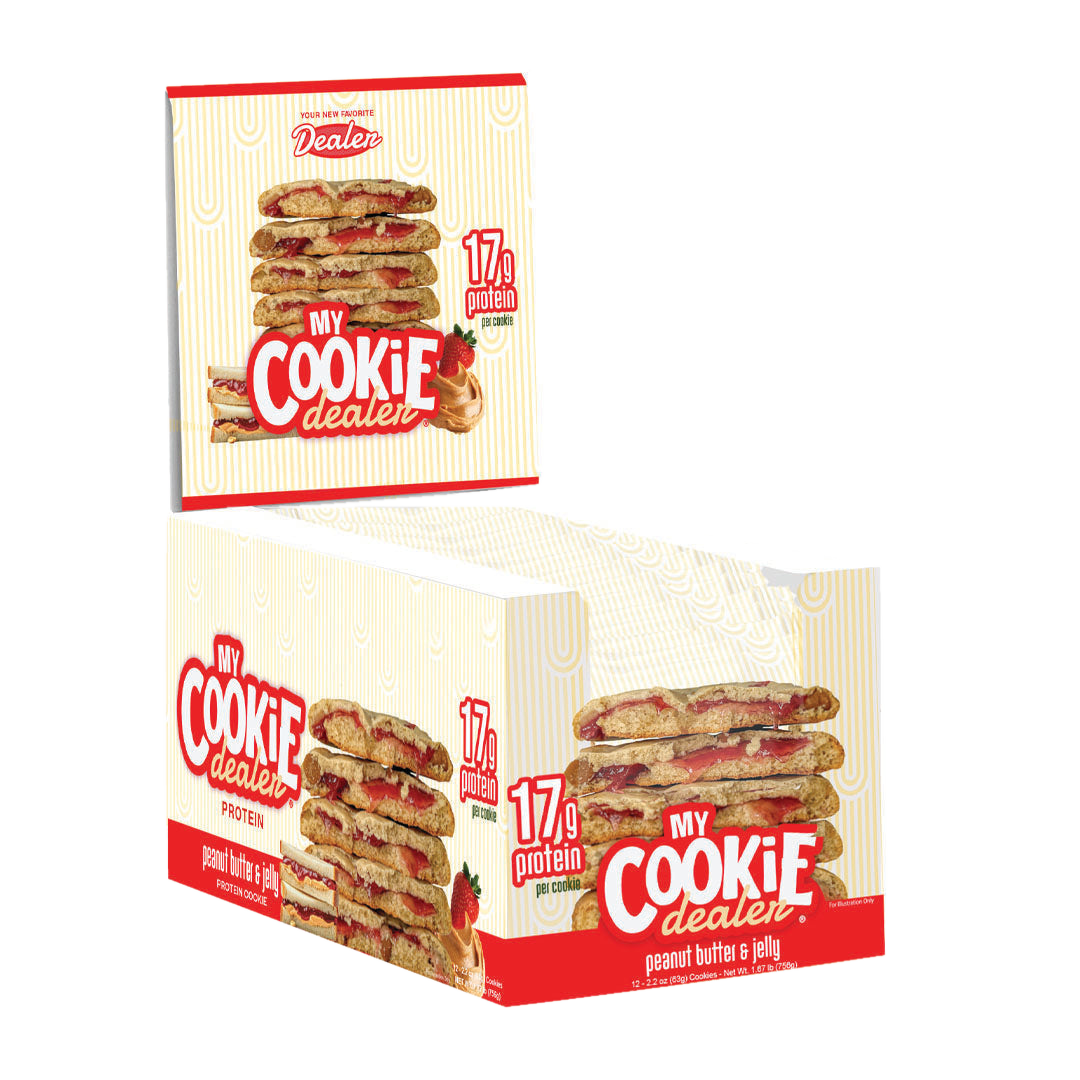MY COOKIE DEALER 63 GRS 12 PACK - PEANUT BUTTER & JELLY
