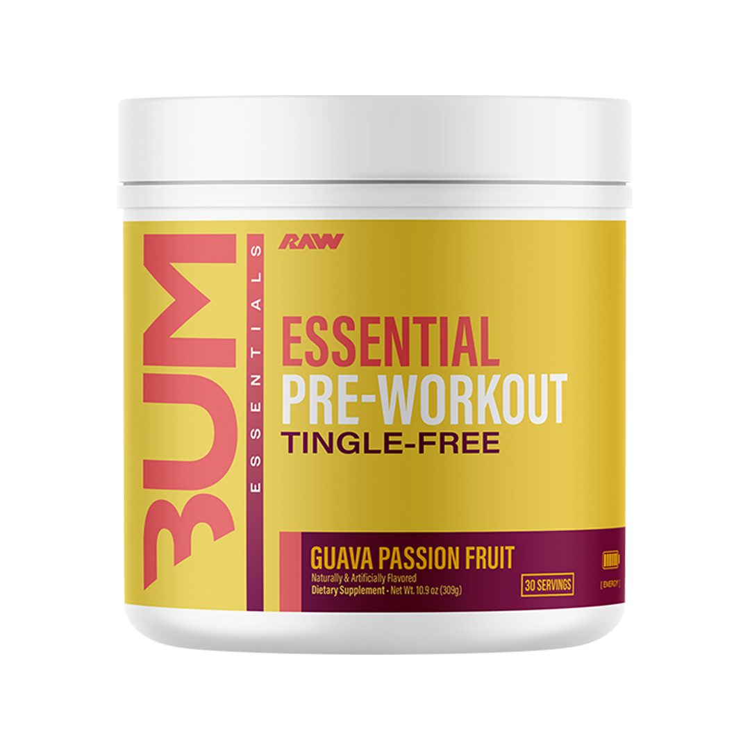 CBUM ESSENTIAL TINGLE FREE PWO 30 SERV - GUAVA PASSION FRUIT