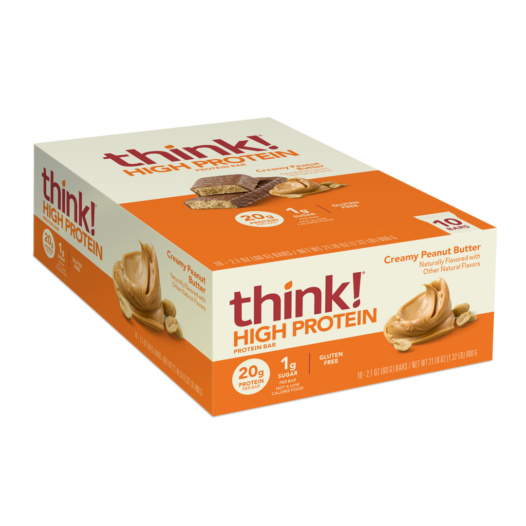 HIGH PROTEIN 10 BARS - CREAMY PEANUT BUTTER