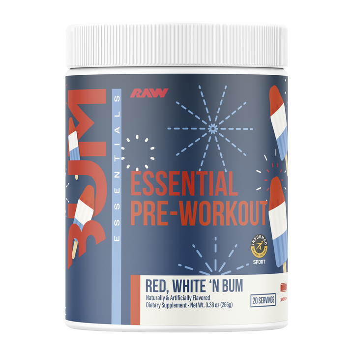 CBUM ESSENTIAL PWO 20 SERV - RED WHITE AND BUM
