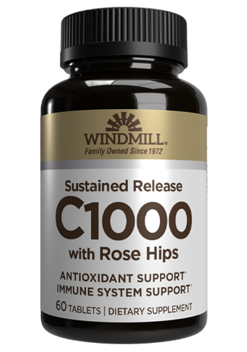 C-1000 MG WITH ROSE HIPS SUSTAINED RELEASE 60 TABS