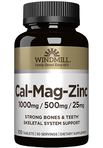 CALCIUM, MAGNESIUM, ZINC 100 TABS