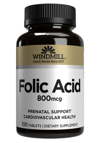 FOLIC ACID 800 MCG 100 CAPS