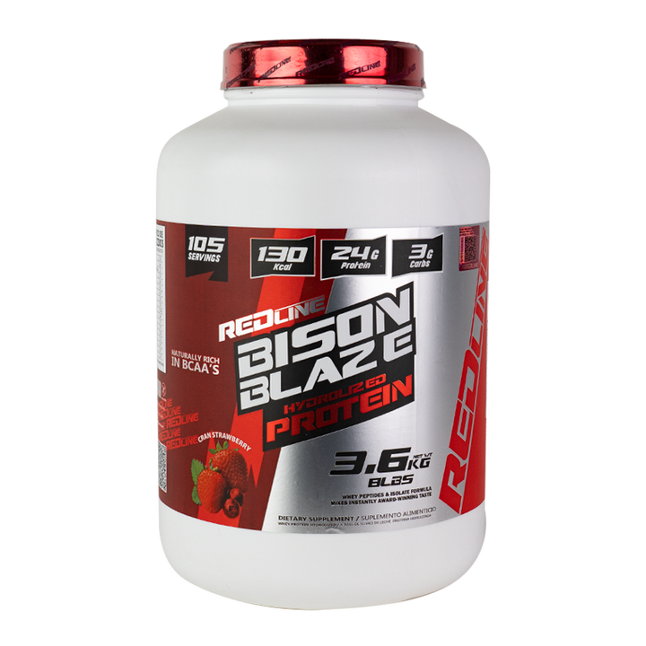 LINE BISON BLAZE PROTEIN HIDROLIZADA 8 LBS - FRESA ARANDANO