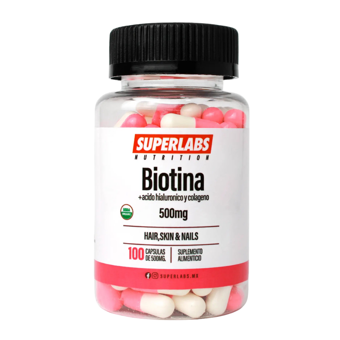 BIOTINA+ ACIDO HIALURONICO + COLAGENO 100 CAPSULAS