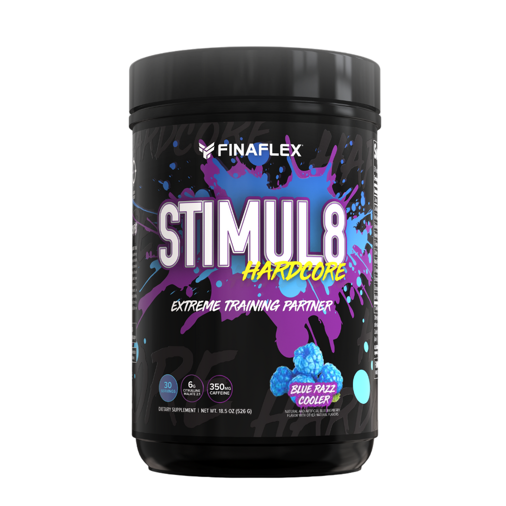 STIMUL8 HARDCORE EX 30 SERV - BLUE RAZZ COOLER