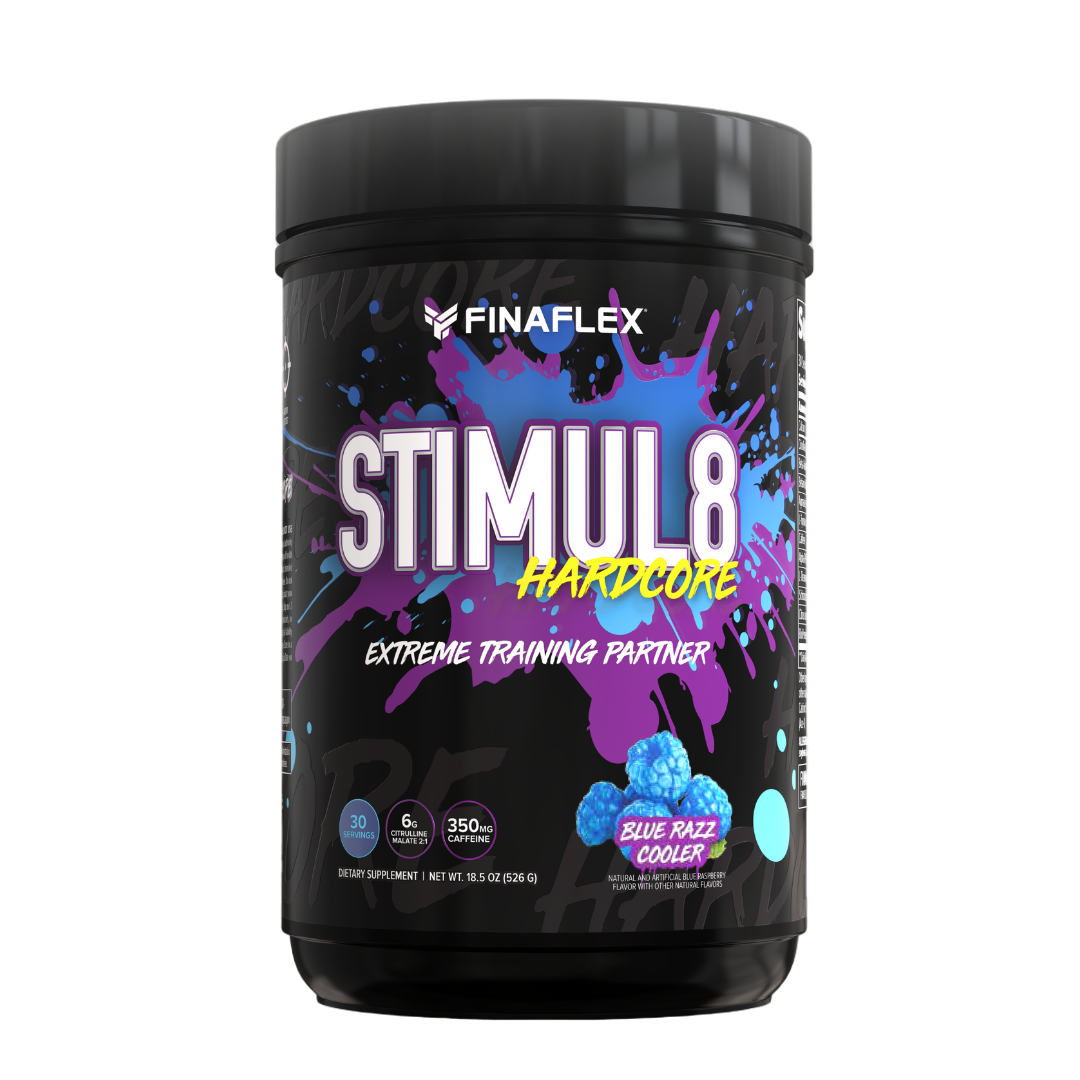 STIMUL8 HARDCORE EX 30 SERV - BLUE RAZZ COOLER
