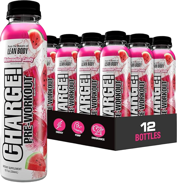 EAN BODY CHARGE PREWORKOUT 12 OZ 12 - WATERMELON CANDY