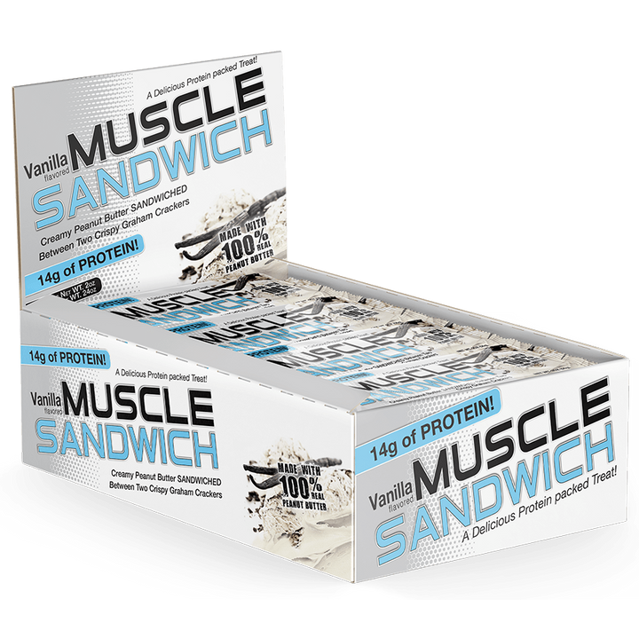 MUSCLE SANDWICH 12 BARS - VAINILLA