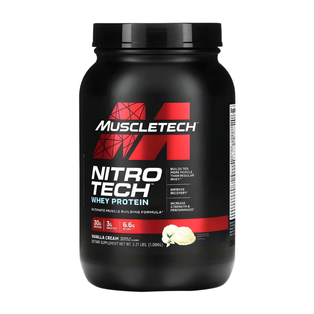 NITRO TECH WHEY PROTEIN 2.2 LBS - VAINILLA