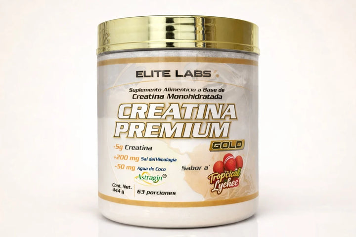 CREATINA GOLD PREMIUM + ASTRAGIN 63 SERV TROPICAL LYCHEE
