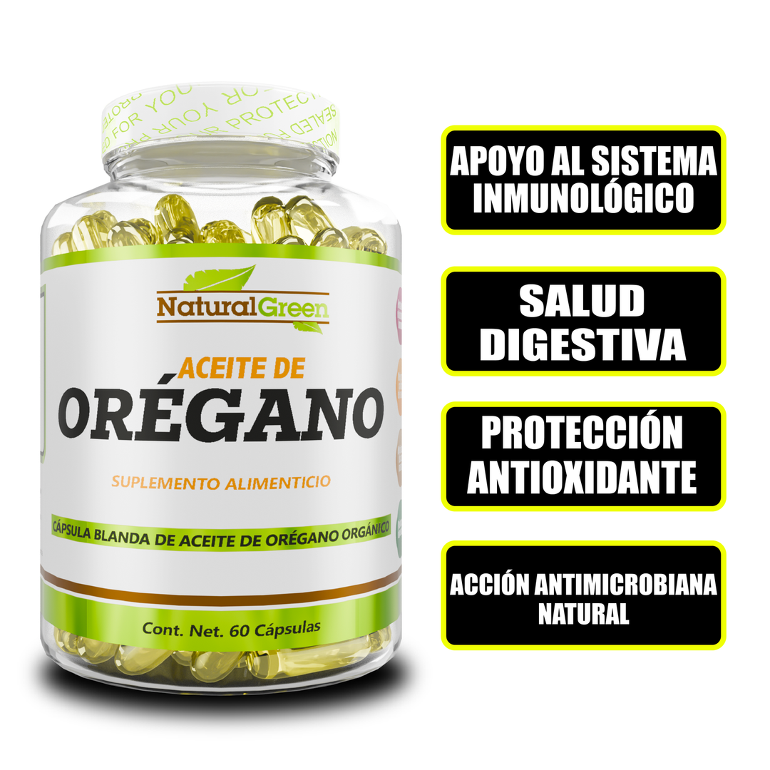 NG ACEITE DE OREGANO 5G 60 CAPS + CITRATO DE MAGNESIO 20 CAPS