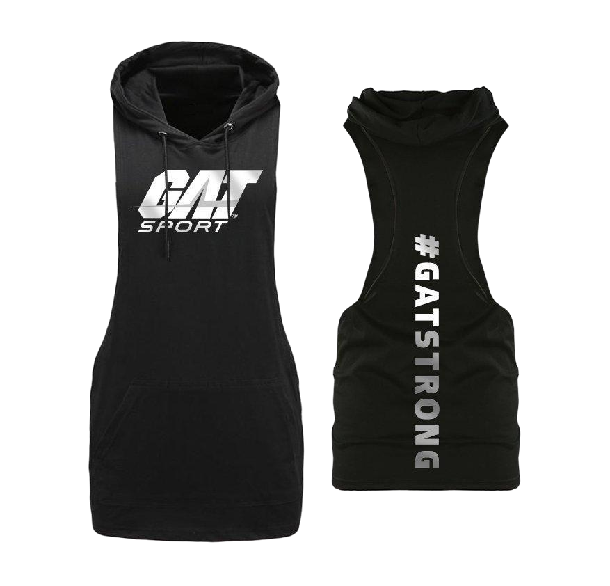 ROPA GAT STRONG SLEEVELESS HOODIE BLACK