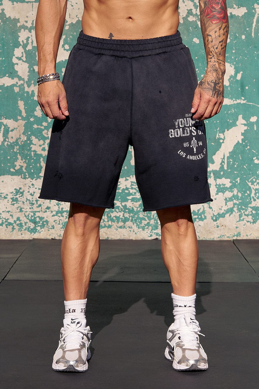 Gold's Iron Legacy Shorts - Black Wash