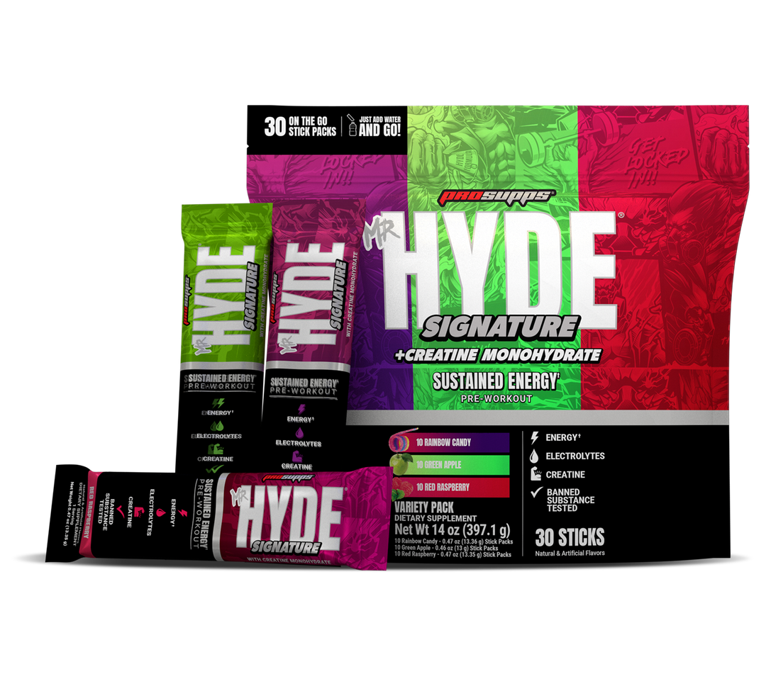 MR HYDE SIGNATURE VARIETY PREWORKOUT + CREATINE PACK 30 STICK PACKS